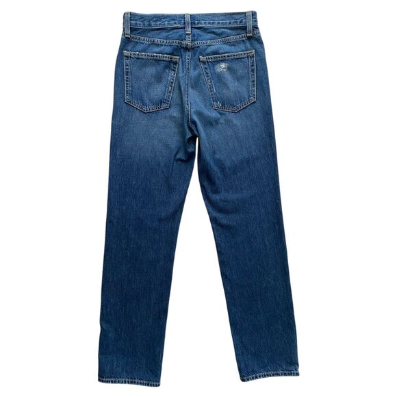 Womens Nili Lotan Straight Leg Jeans Classic Wash Blue Denim Mid-Rise, Size 26 - Picture 2 of 6